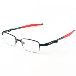 Armação de Óculos Retangular Coilover Molinha OX5043 Preto e Vermelho